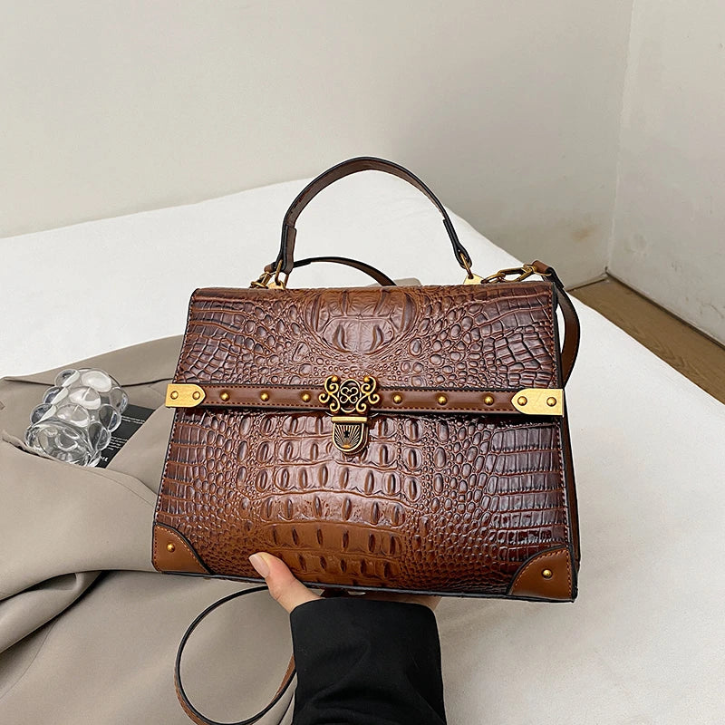 Purple Square Crossbody Bag