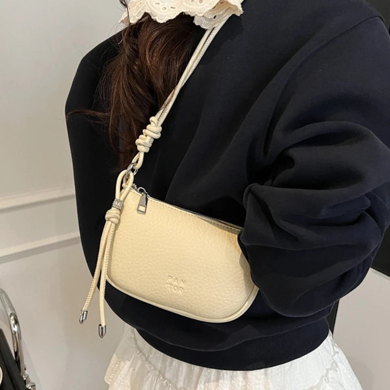 Solid Color Crossbody Bag