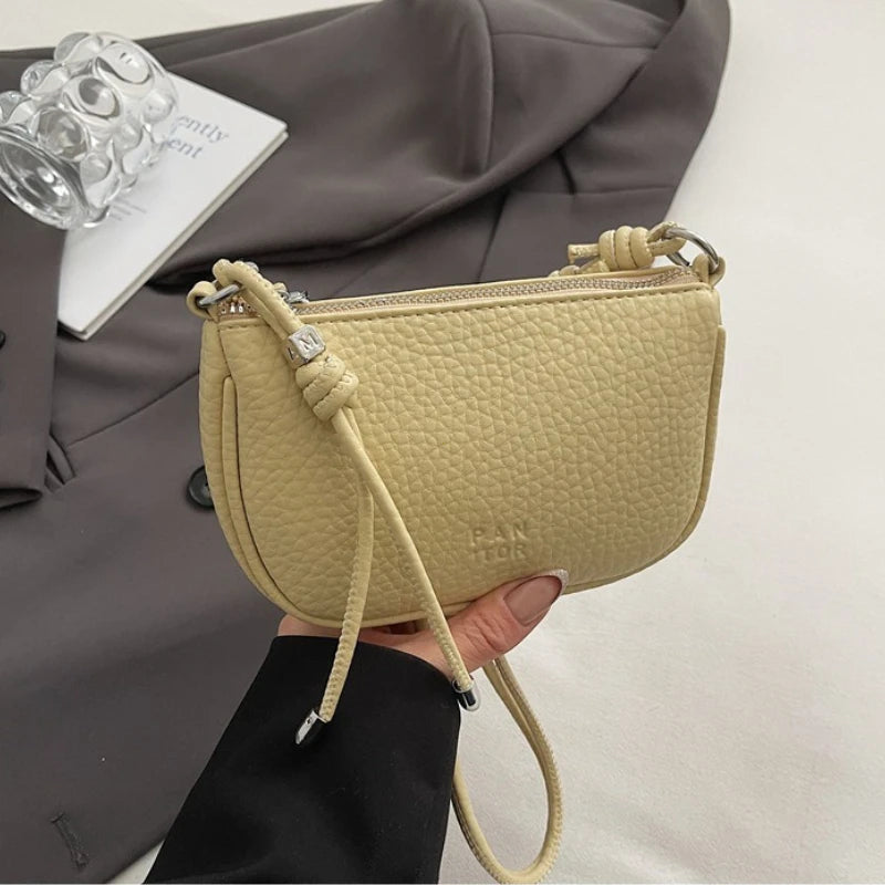 Solid Color Crossbody Bag
