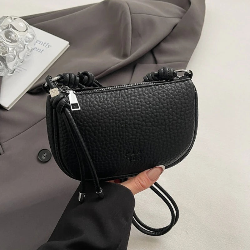 Solid Color Crossbody Bag
