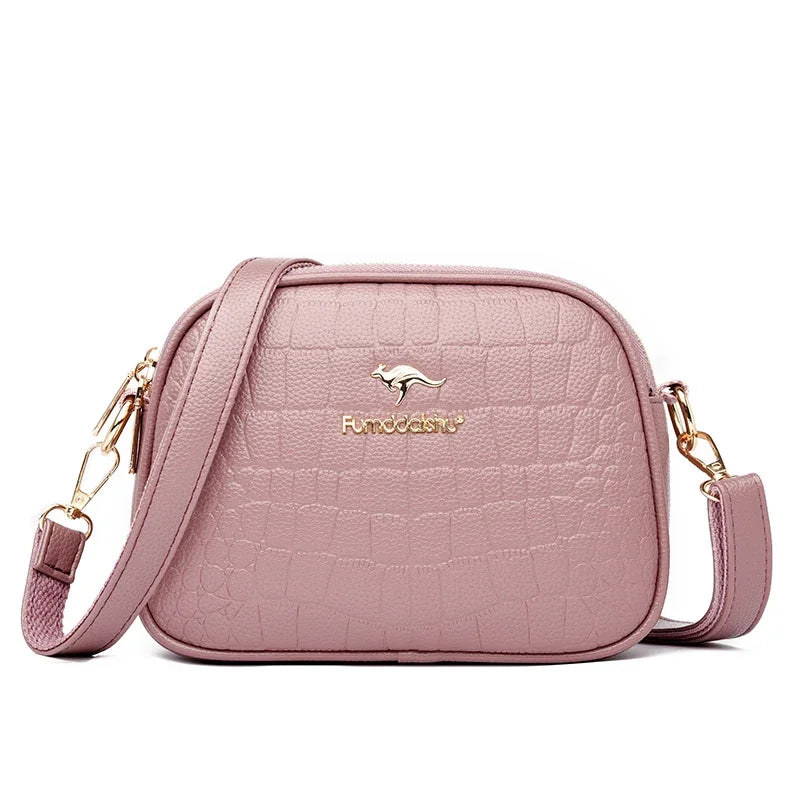 Crocodile Leather Crossbody Bag