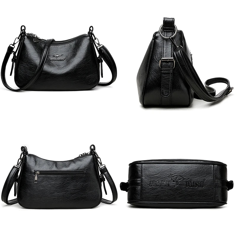 Minimalist Leather Crossbody Bag