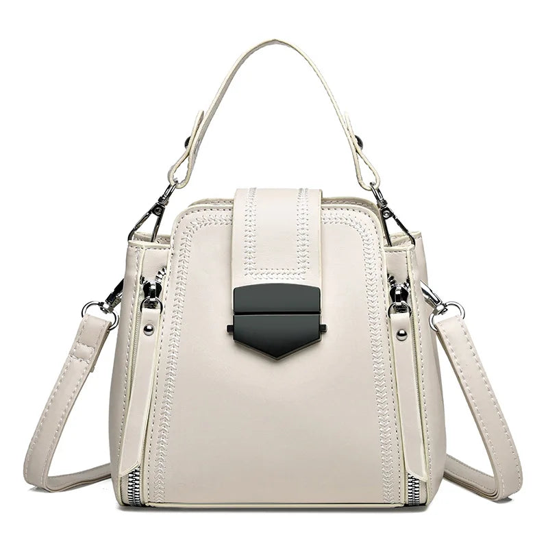 Stella Large Capacity Leather Crossbody Bag