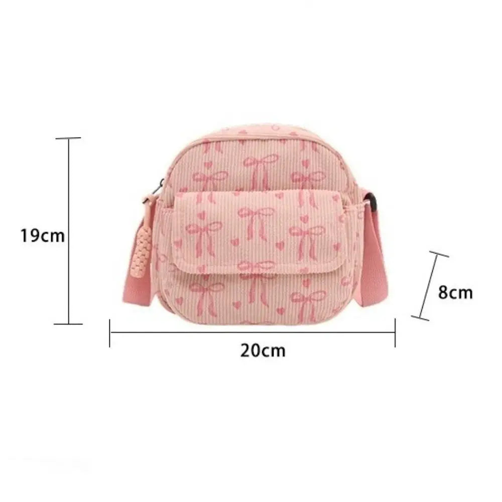 Corduroy Crossbody Shoulder Bag
