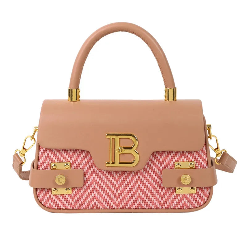 Textured Square Shoulder Bag