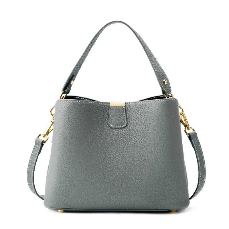 Aurora Genuine Leather Large Shoulder Bag