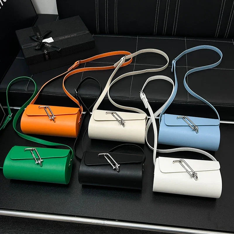 Green Orange Saddle Bag