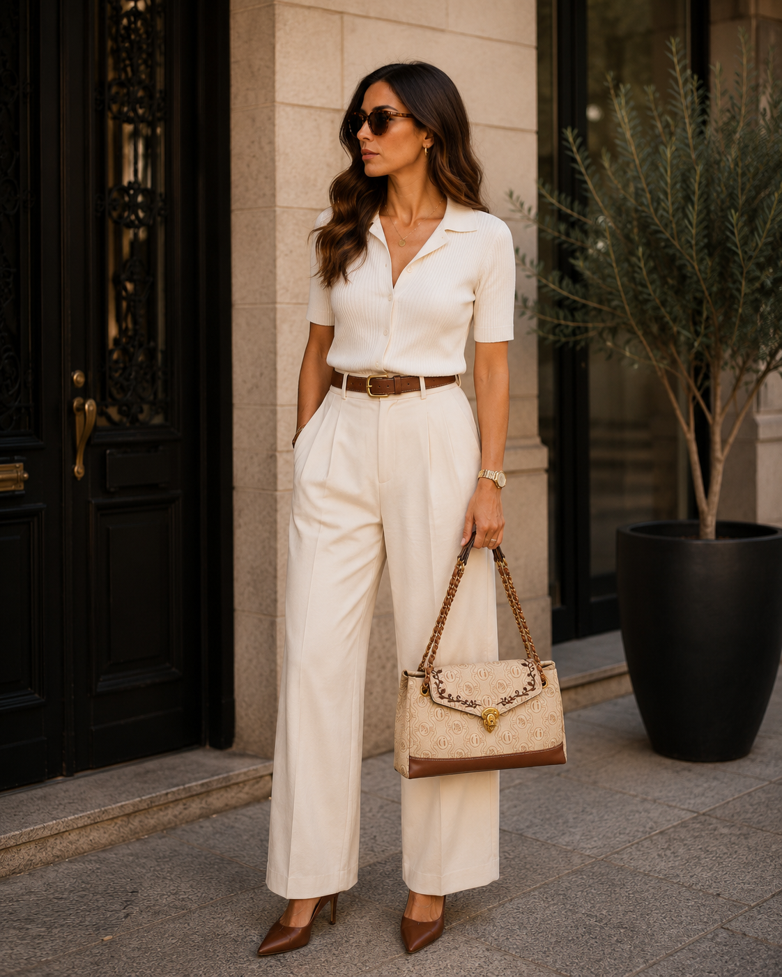 Chain Crossbody Tote