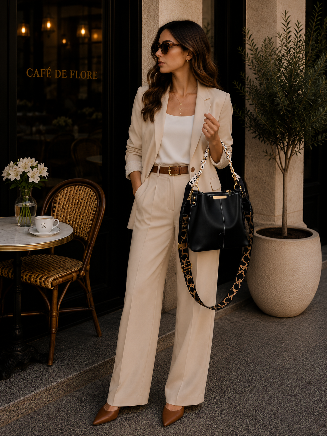 Ribbon Chain Large Capacity Bucket Bag