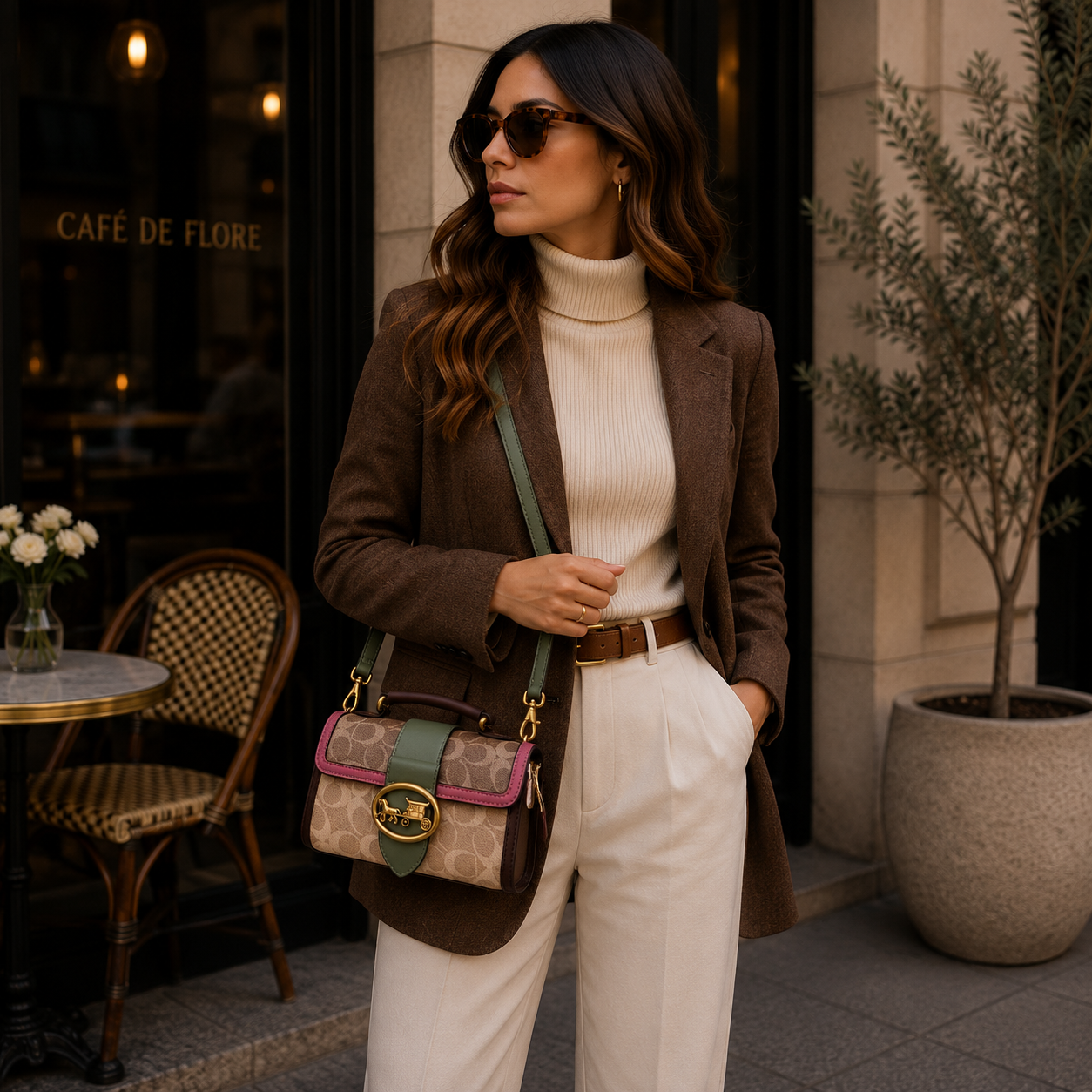 Plush Square Crossbody Bag Luxury