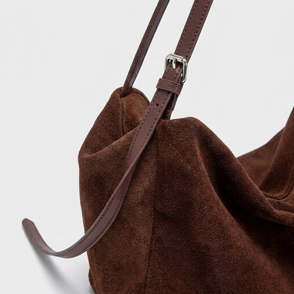 Detalhe do produto Premium Frosted Suede Shopper