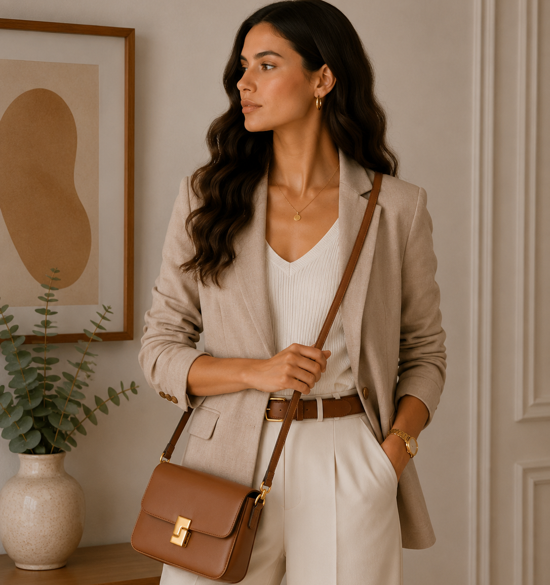 Grace Genuine Leather Crossbody Bag