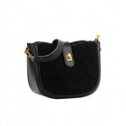 Matte Suede All-Season Shoulder Bag
