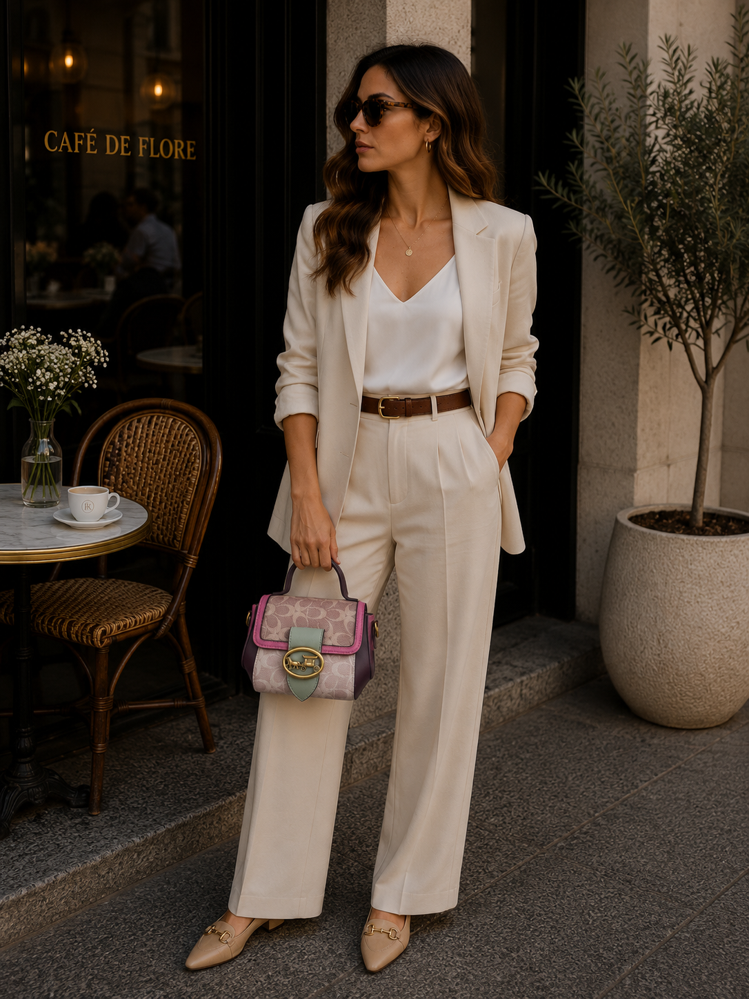 Minimalist Contrasting Crossbody