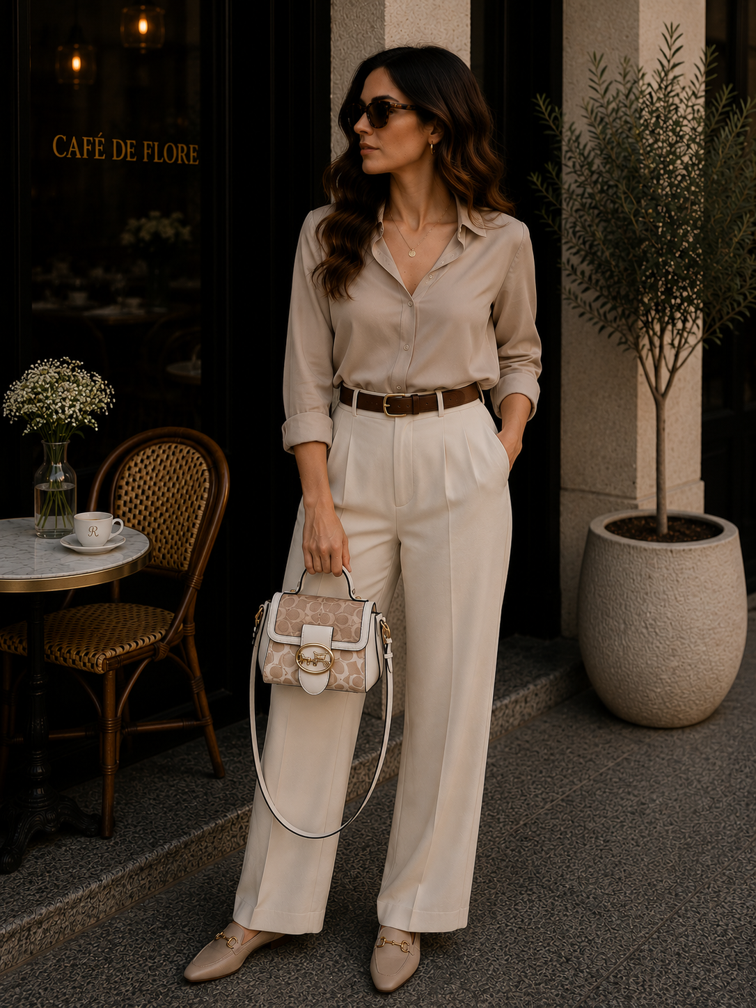 Minimalist Contrasting Crossbody