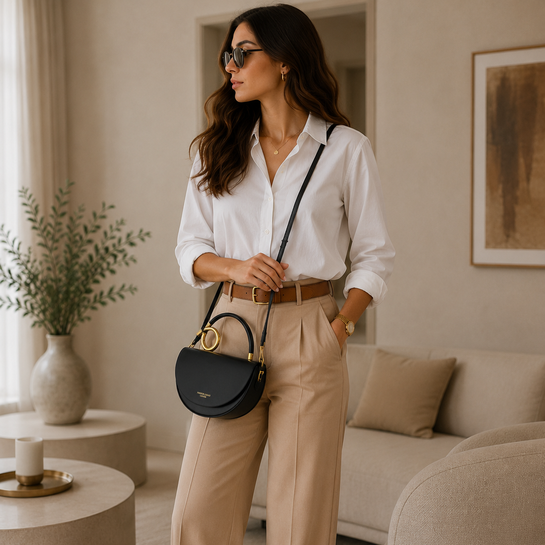Semicircle Saddle Crossbody Bag