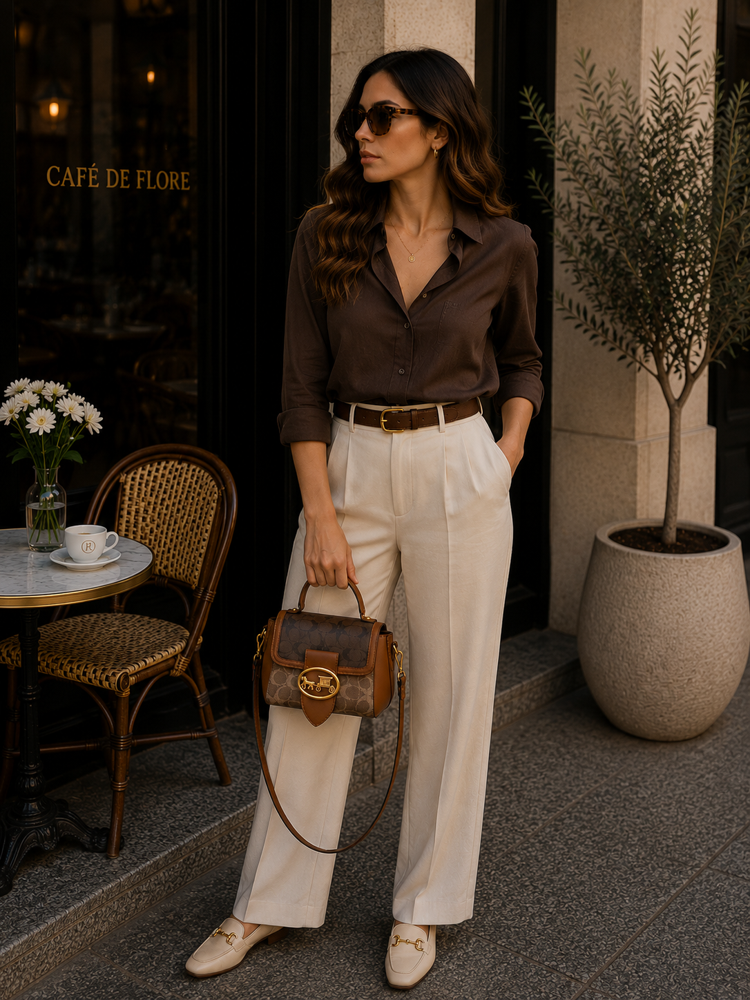 Minimalist Contrasting Crossbody