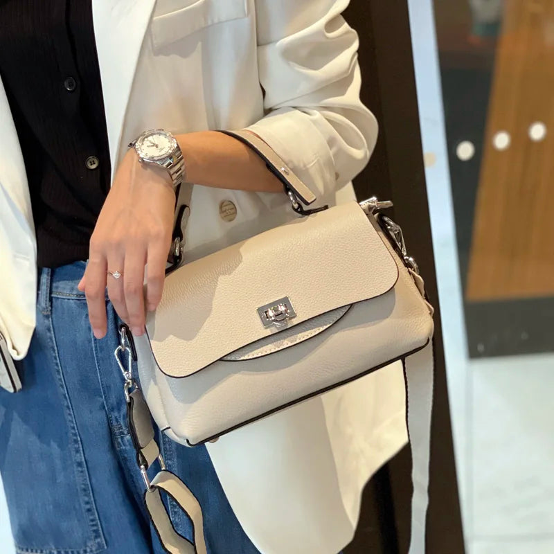 Genuine Leather Crossbody Bag