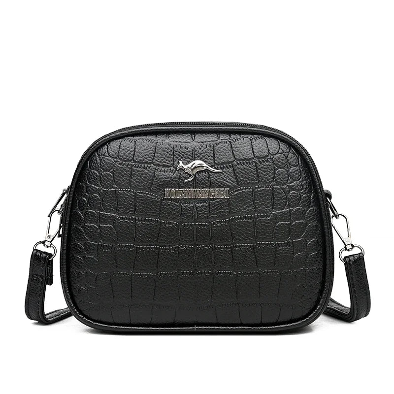 Crocodile Leather Crossbody Bag