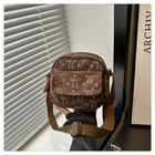 Corduroy Crossbody Shoulder Bag