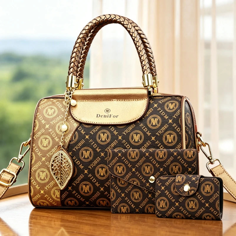 Borsa Boston pillow premium di lusso a tracolla e da spalla
