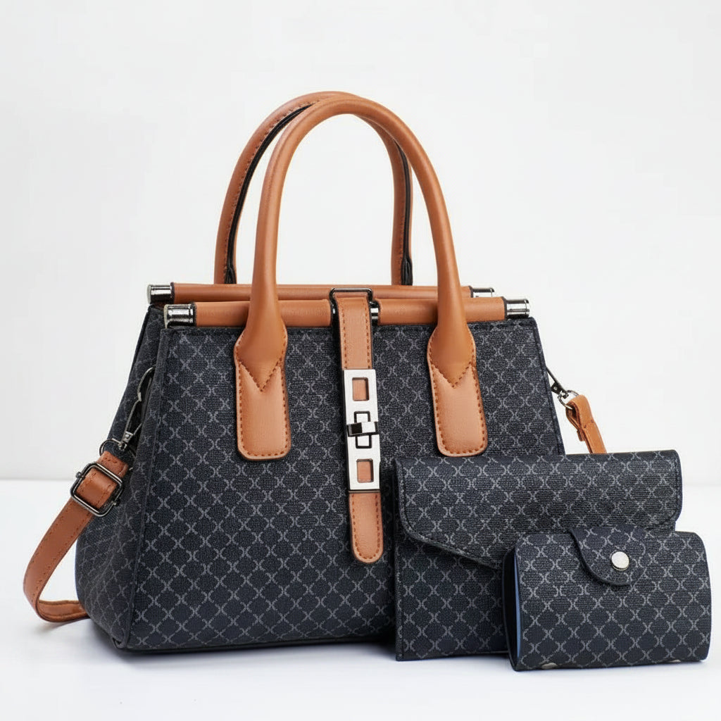 3-Piece Tote & Crossbody Bag Set