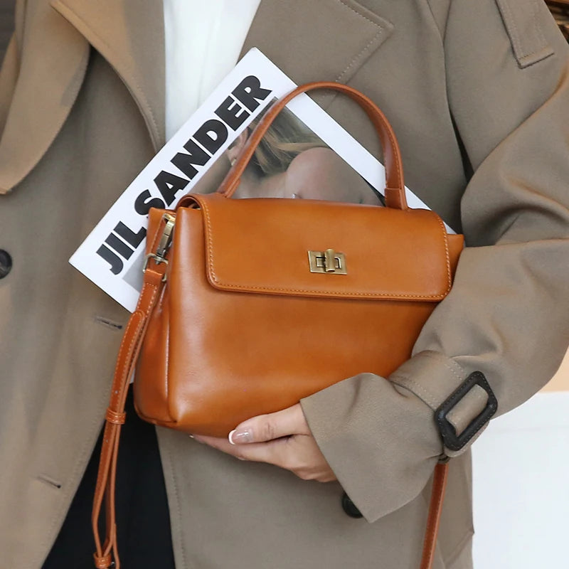 Eleanor Vintage Oil Wax Satchel