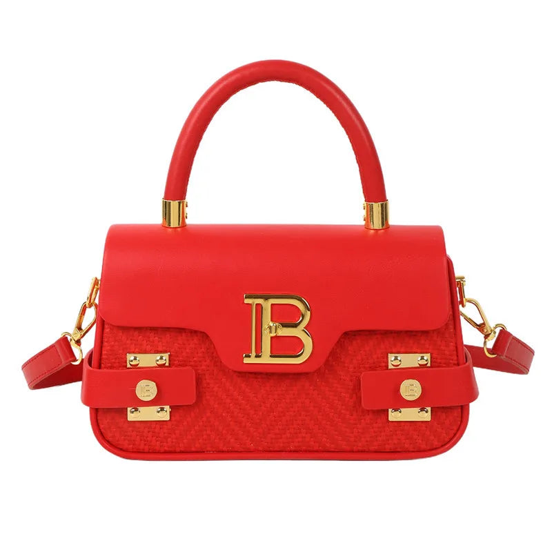 Textured Square Shoulder Bag
