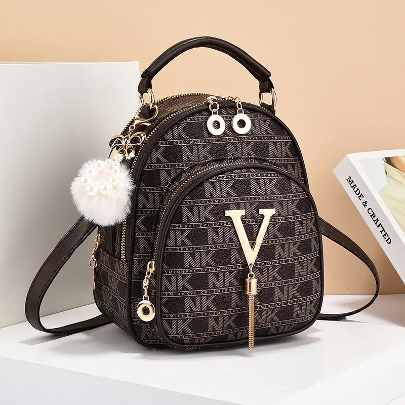 Harper Patterned Crossbody Bucket Bag