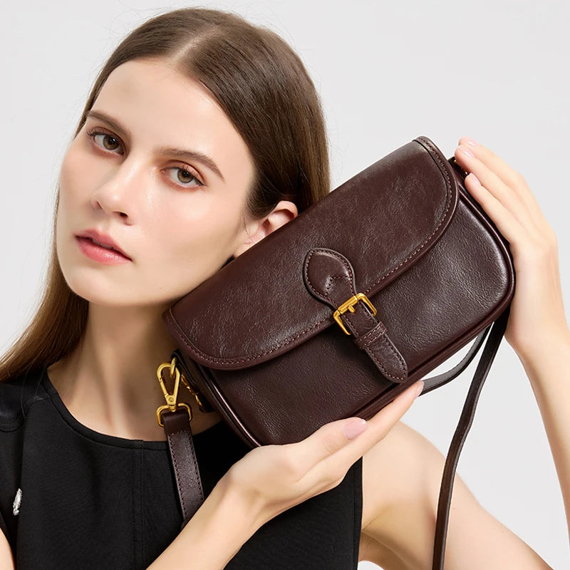 Vintage Multicolor Leather Crossbody