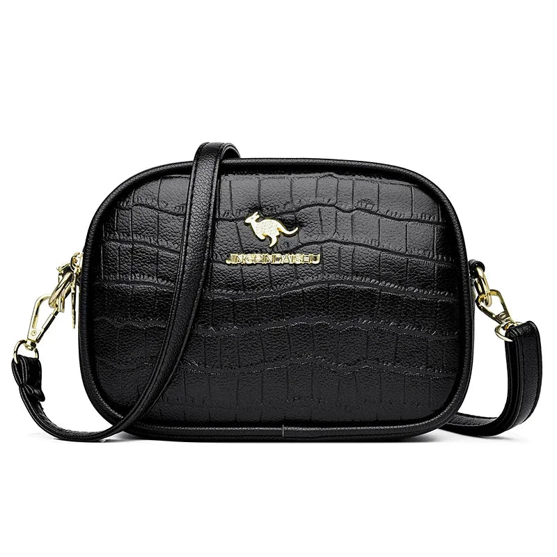 Crocodile Leather Crossbody Bag