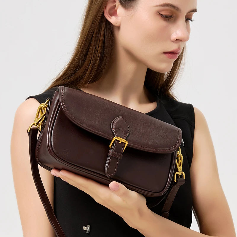Vintage Multicolor Leather Crossbody