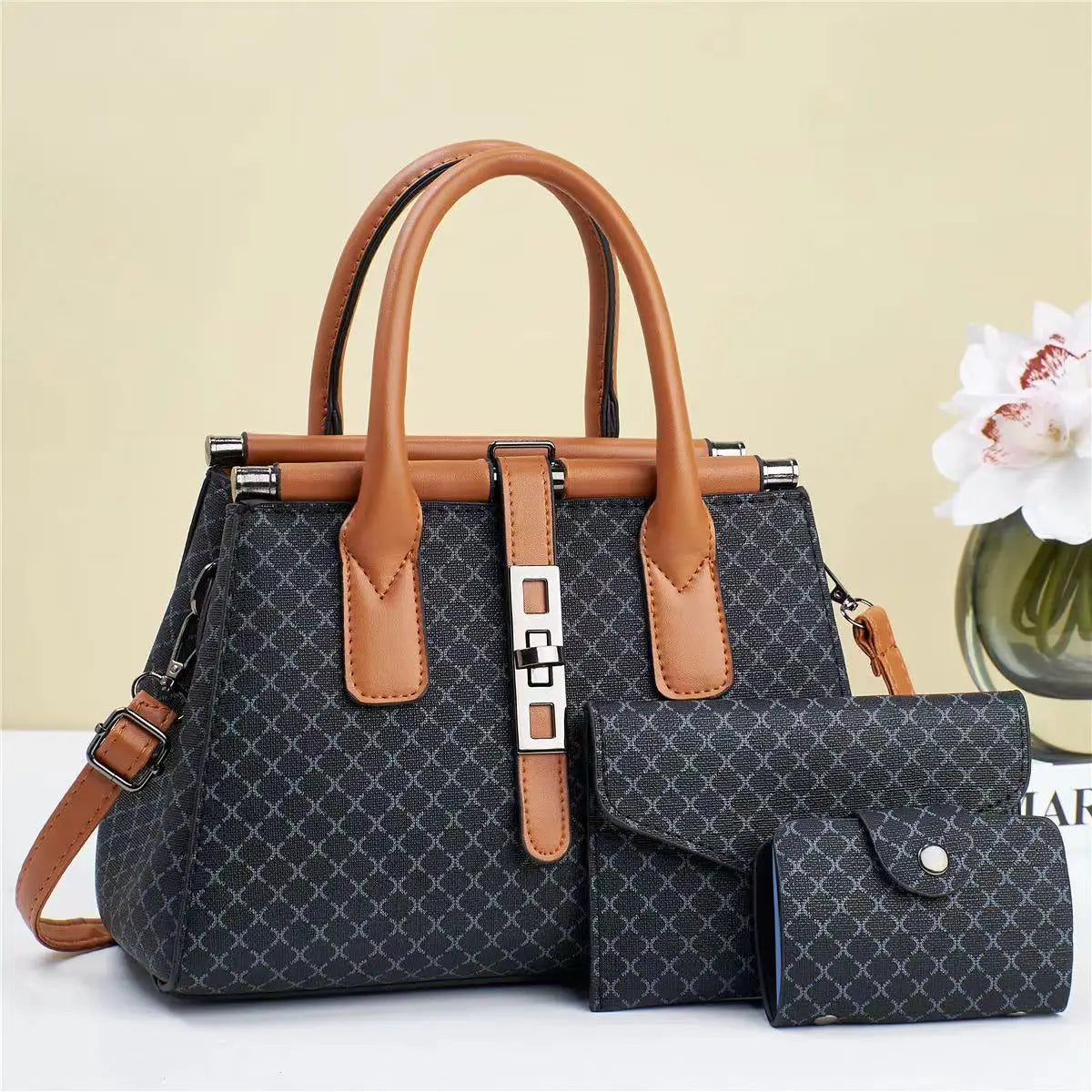 3-Piece Tote & Crossbody Bag Set