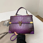Purple Square Crossbody Bag