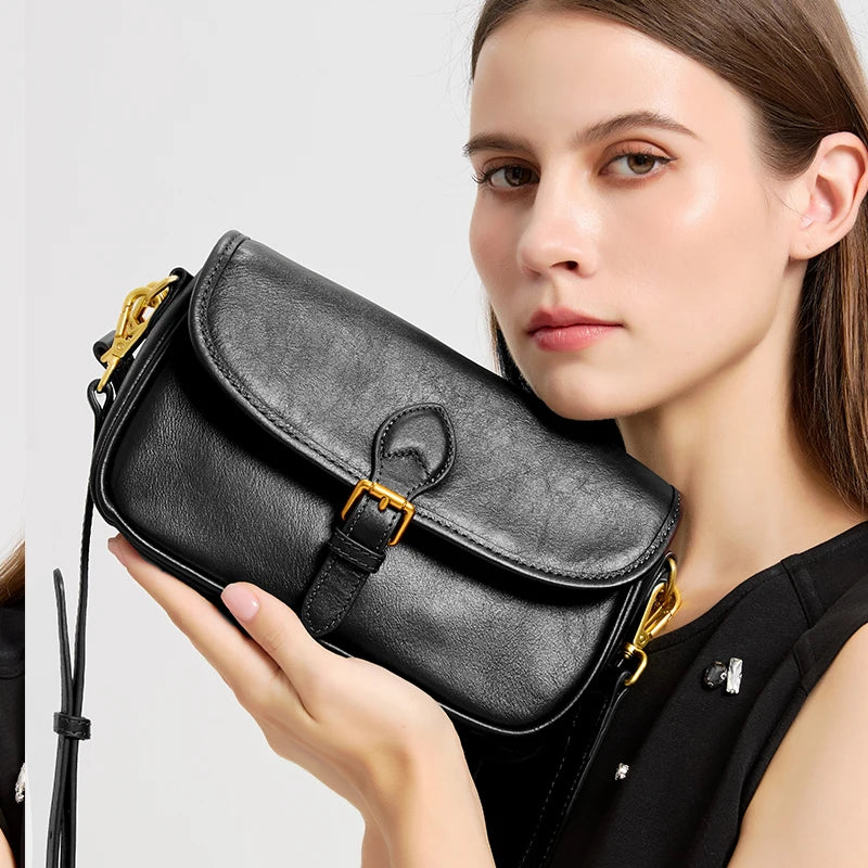 Vintage Multicolor Leather Crossbody