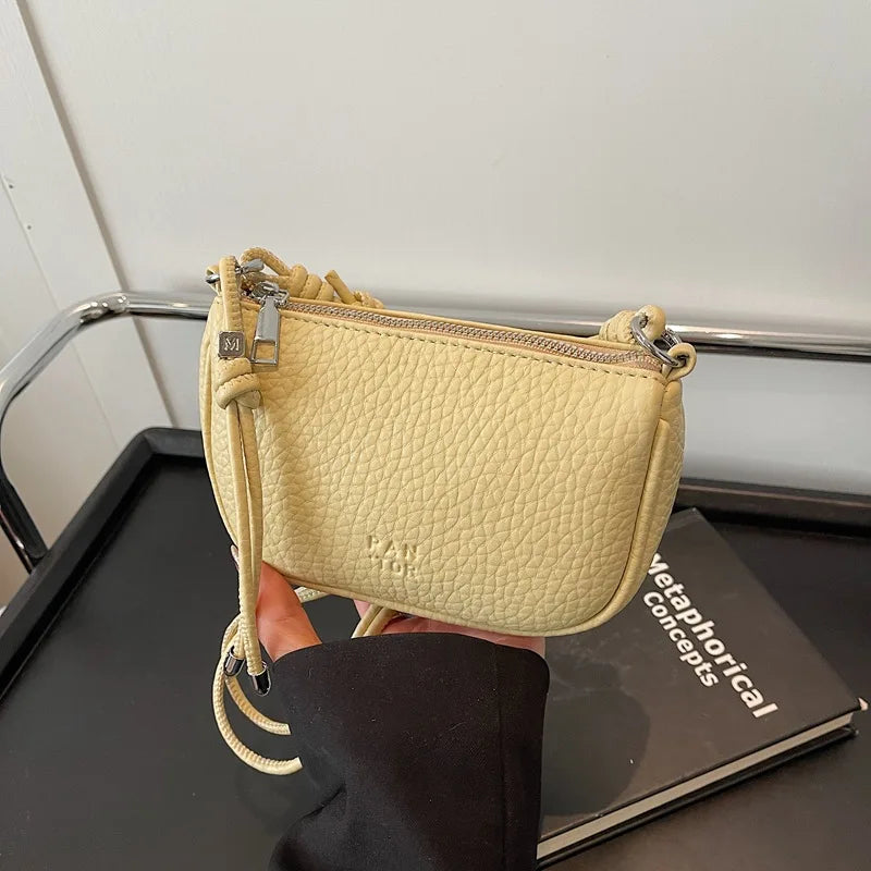 Solid Color Crossbody Bag