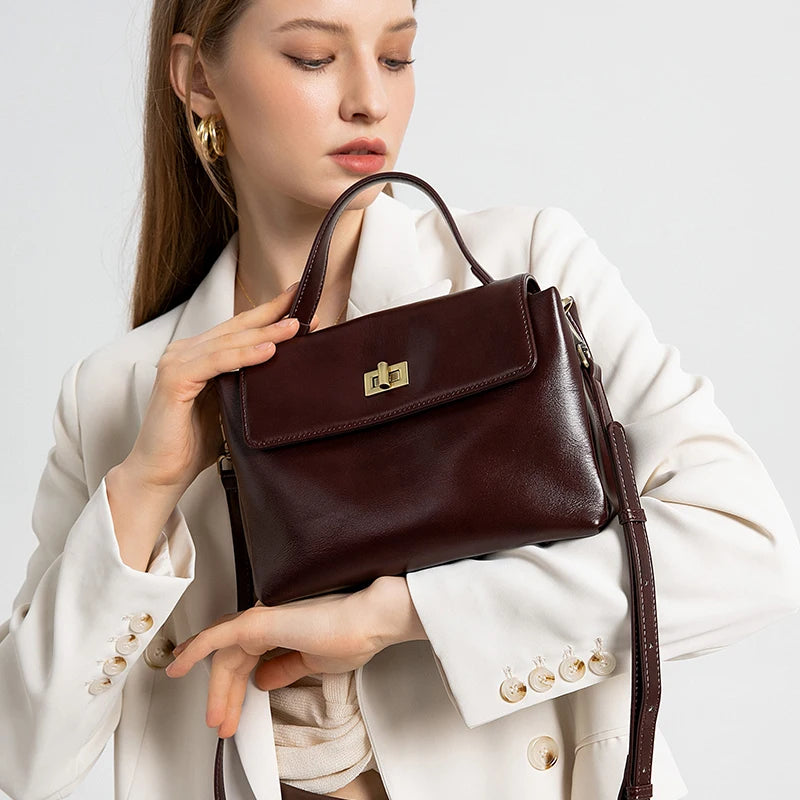 Eleanor Vintage Oil Wax Satchel