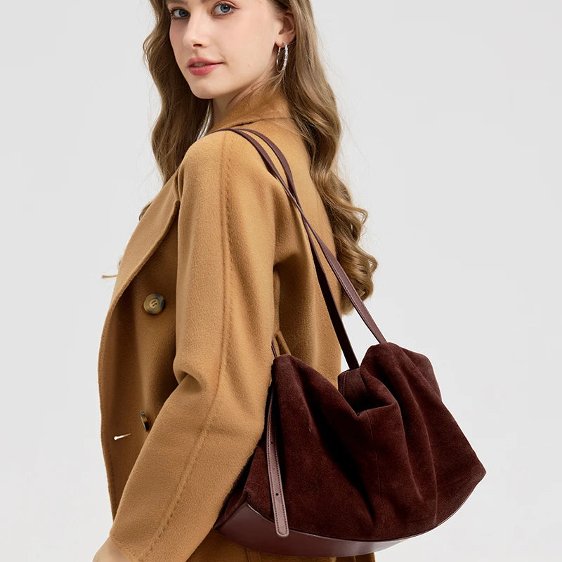 Premium Frosted Suede Shopper