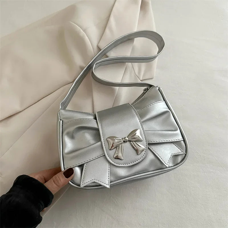 Trendy Bow Underarm Bag