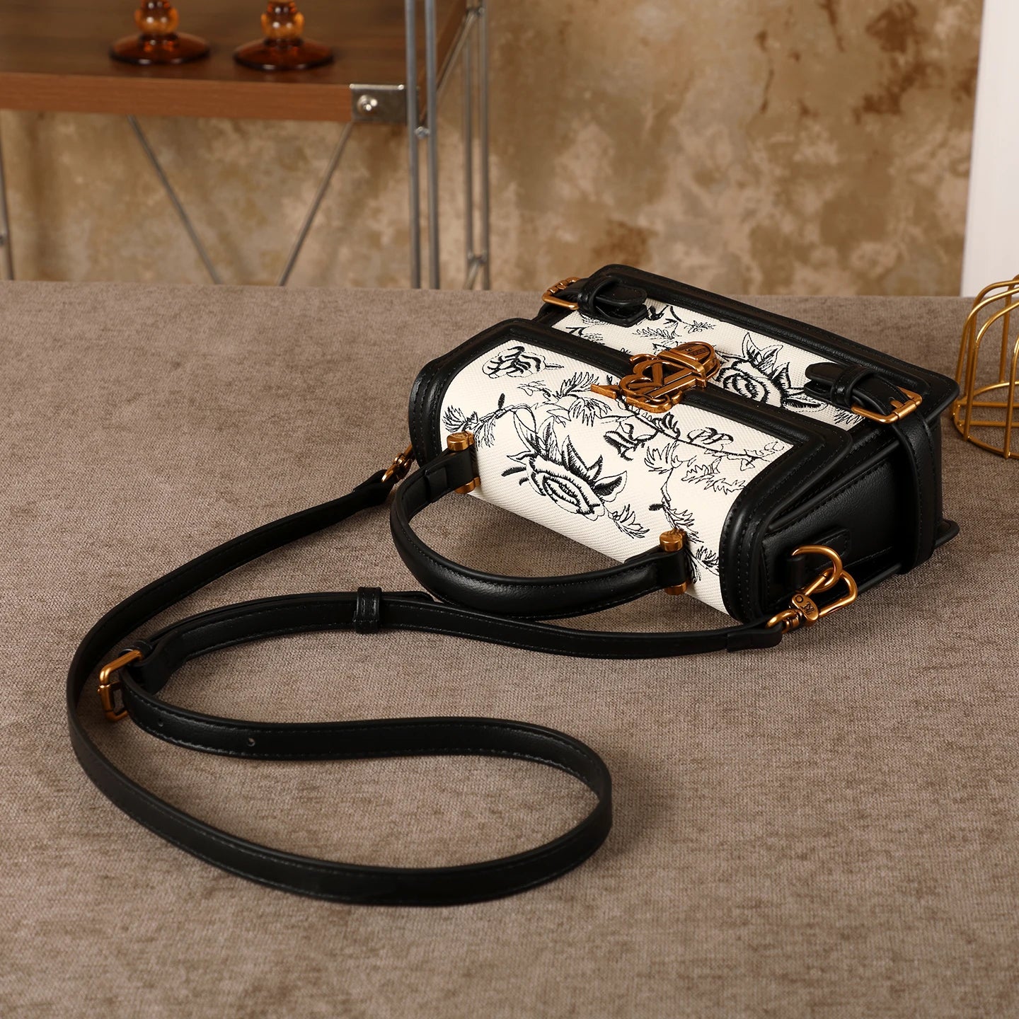 Embroidered Niche Crossbody Bag
