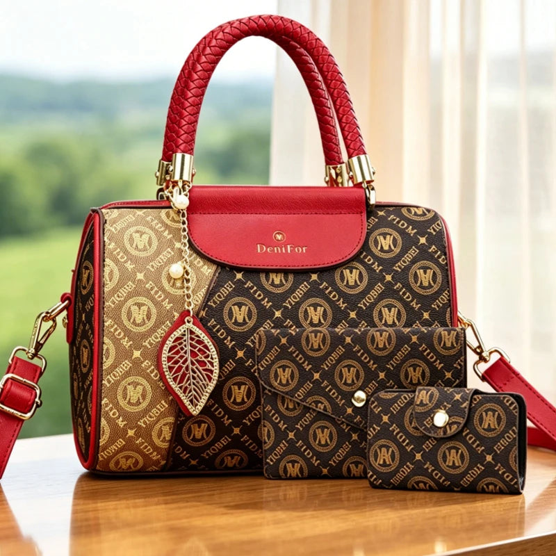Borsa Boston pillow premium di lusso a tracolla e da spalla