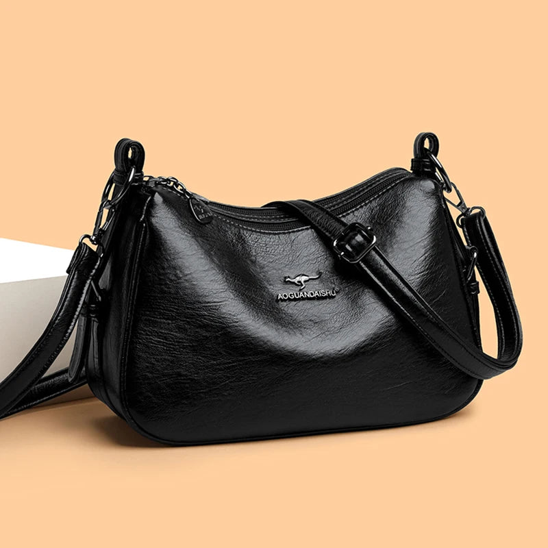 Minimalist Leather Crossbody Bag