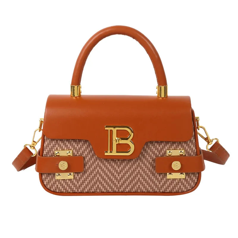 Textured Square Shoulder Bag