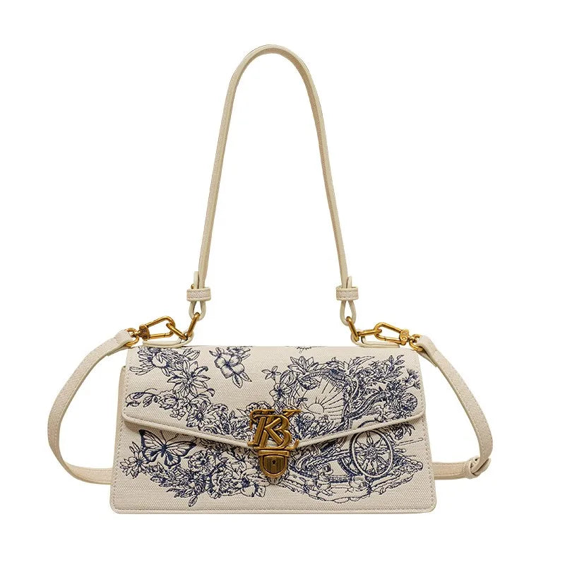 Embroidered Underarm Crossbody
