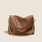 Leather Chain Tote Bag