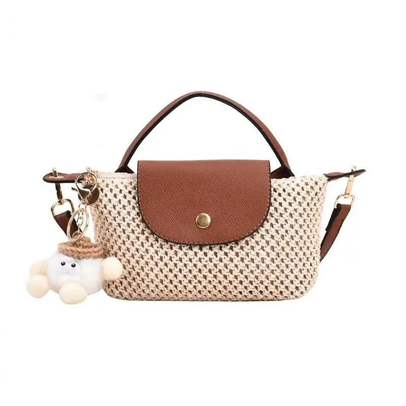 Straw Beach Crossbody Bag