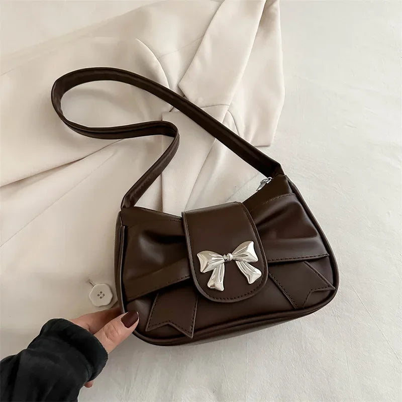Trendy Bow Underarm Bag
