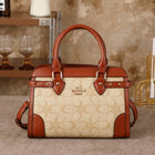Color-blocked Crossbody Tote