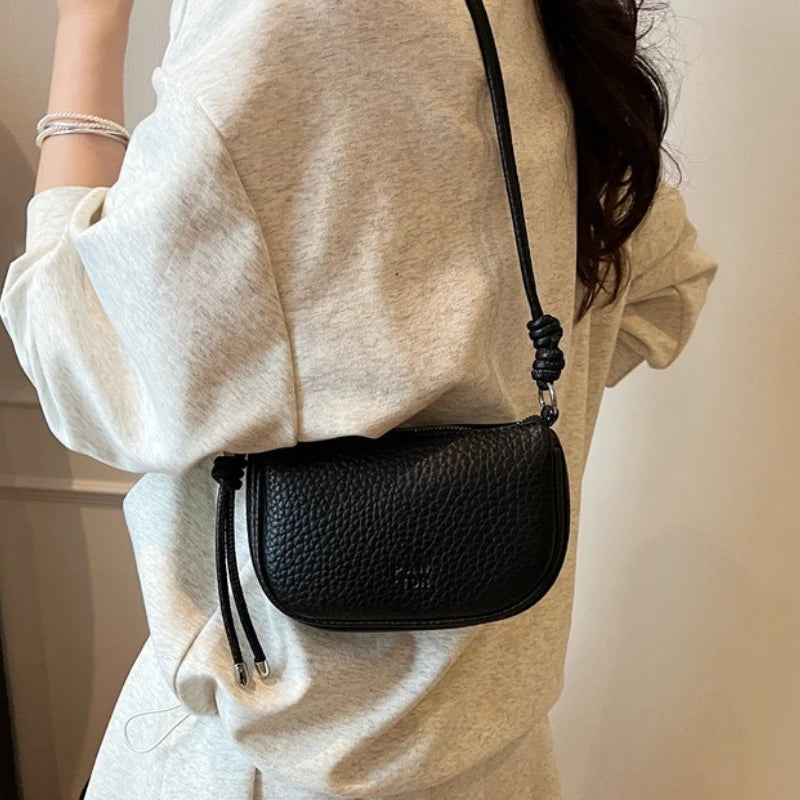 Solid Color Crossbody Bag