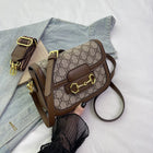 Retro Floral Crossbody Saddle Bag
